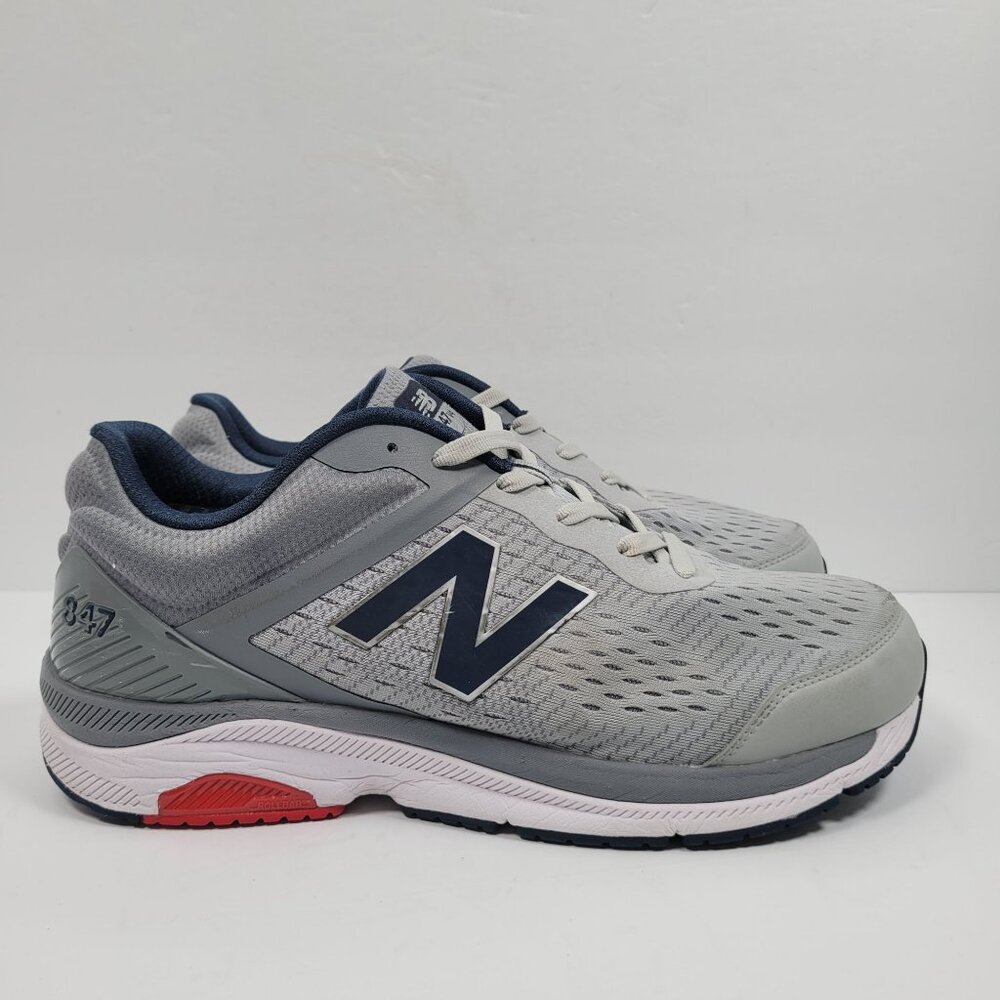 New Balance 847V4 Men's Gray Blue White Running Shoes MW847LG4 US Size 12